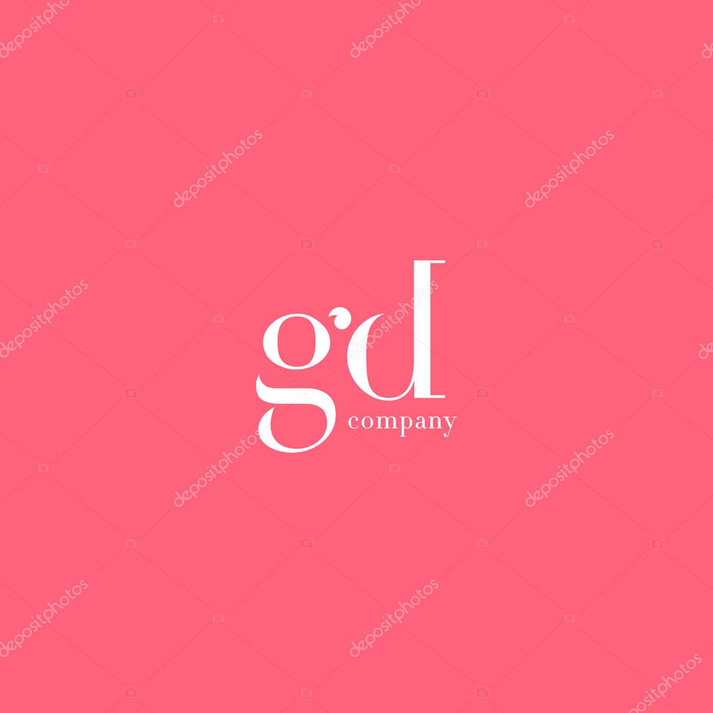 G & D Letters Logo Template Vector.