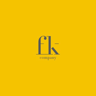 F ve K harf Logo 