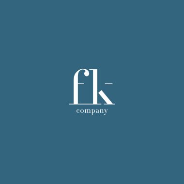 F ve K harf Logo 