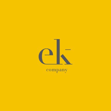 E ve K harf Logo 