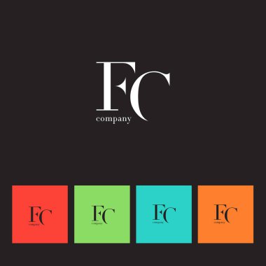 F ve C harfleri Logo 