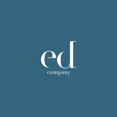 E ve D harfleri Logo 