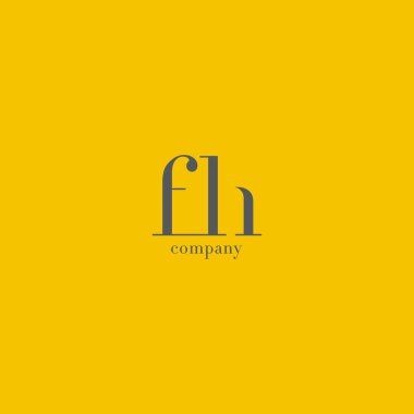 F ve H harfleri Logo 