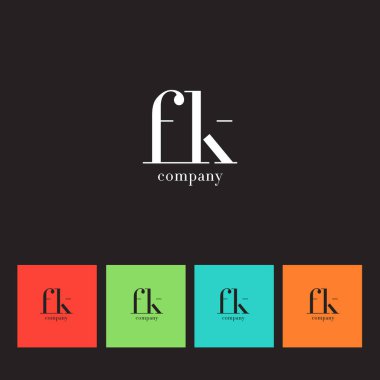 F ve K harf Logo 