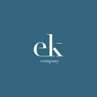 E ve K harf Logo 