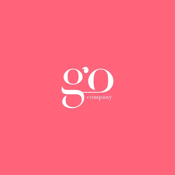 G & O Letters Logo — Stock Vector