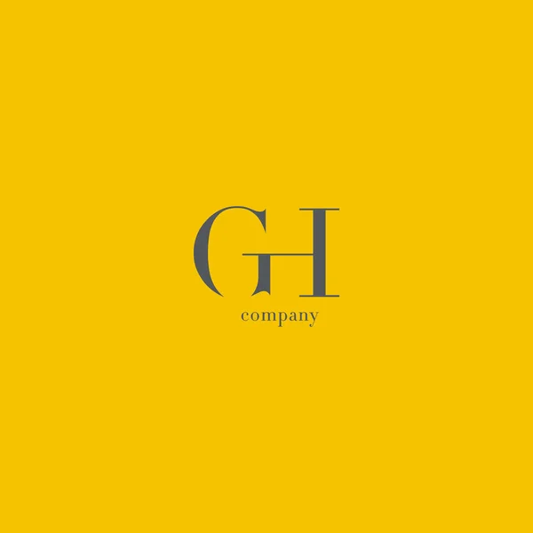 G & H Letters Logo — Stock Vector
