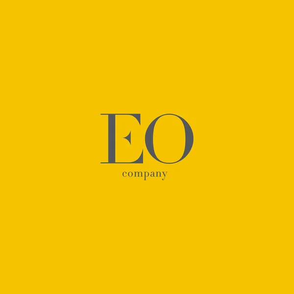 E & o Buchstaben Logo — Stockvektor