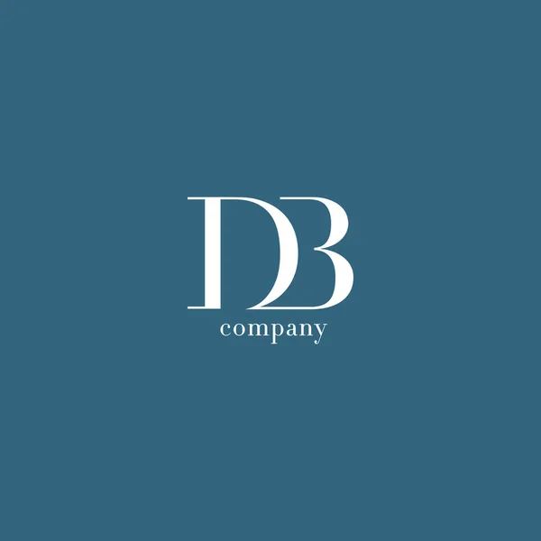 Logo delle lettere D & B — Vettoriale Stock