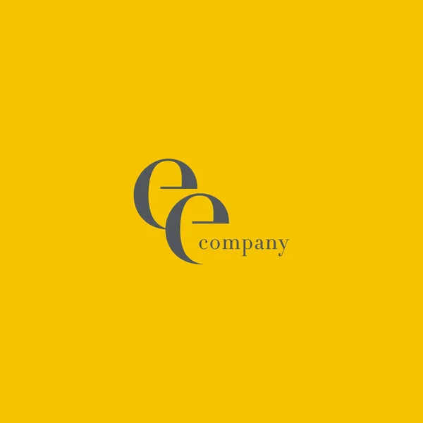 Logo delle lettere E & E — Vettoriale Stock
