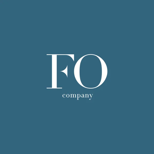 F & O Letters Logo — Διανυσματικό Αρχείο