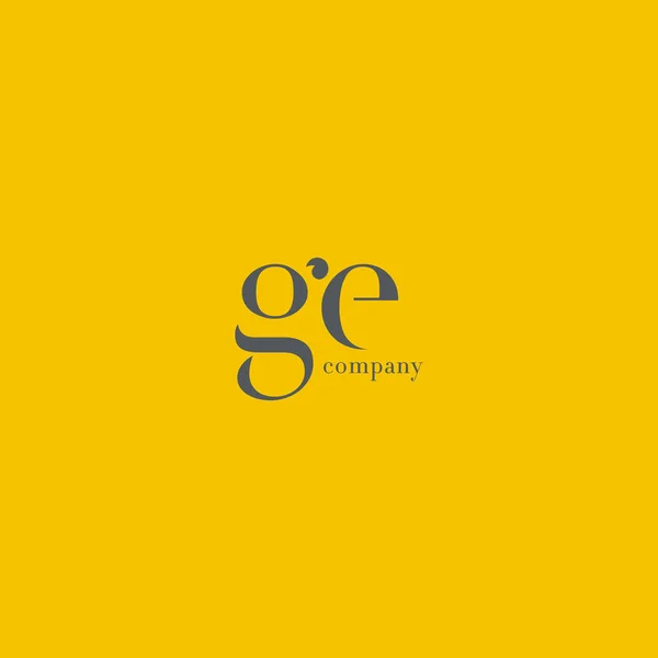 G & E Letters Logo — Stock Vector