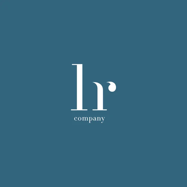 Logo delle lettere H & R — Vettoriale Stock