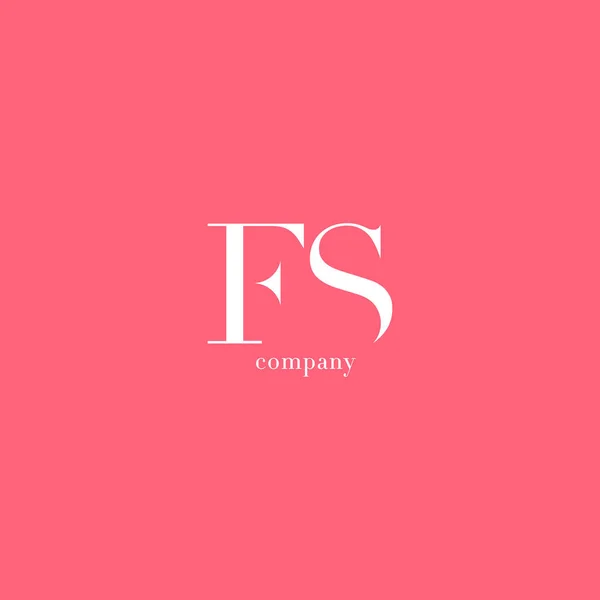 F & S bokstäver-logotypen — Stock vektor