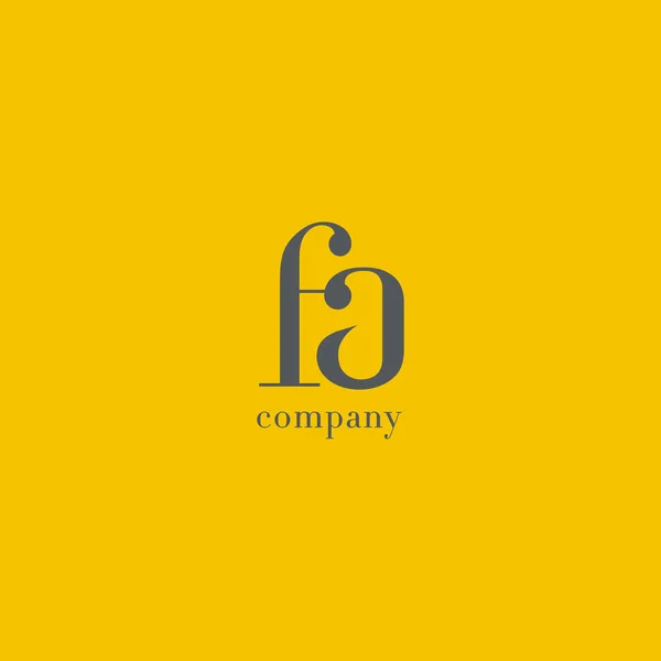 Logo de F & A Letters — Archivo Imágenes Vectoriales