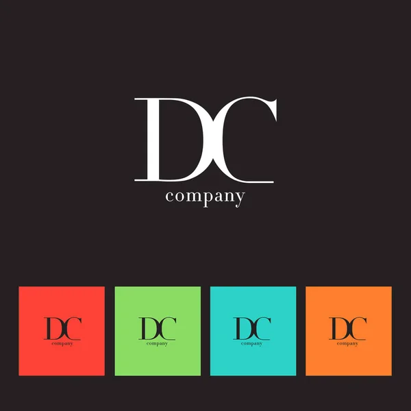 D & C bokstäver logotyp — Stock vektor