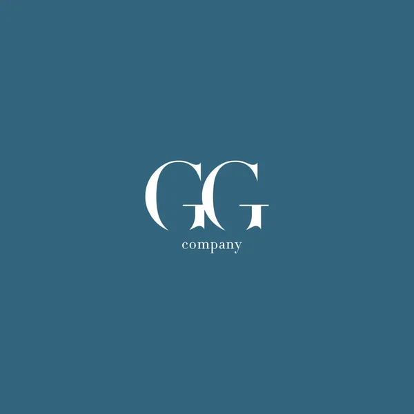 G & G Letters Logo — Stock Vector