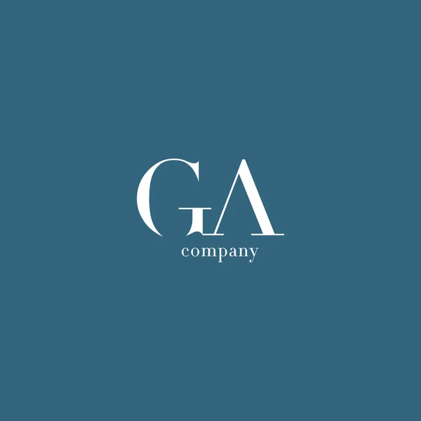 G & A Letters Logo — Stock Vector