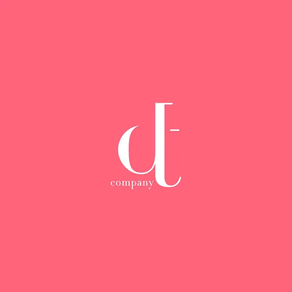 Logo des lettres D & T — Image vectorielle