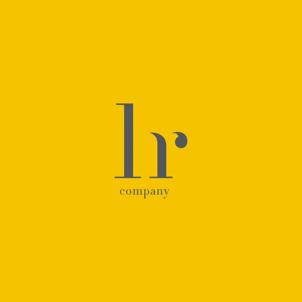 H ve R harfleri Logo — Stok Vektör