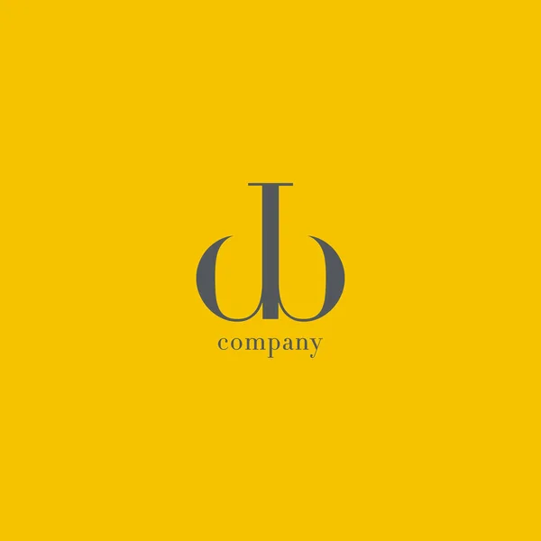 D & B Letras Logo —  Vetores de Stock