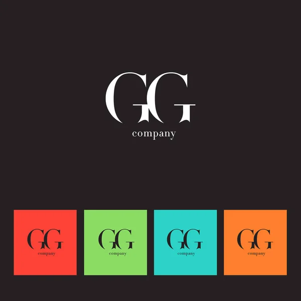 Логотип літер G & G — стоковий вектор