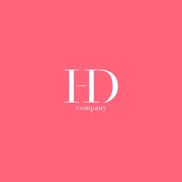 H & D Letters Logo — Stock Vector