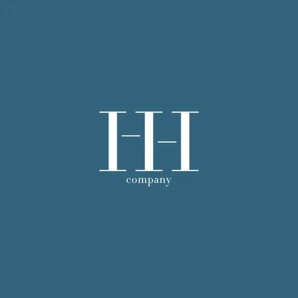 Logo delle lettere H & H — Vettoriale Stock