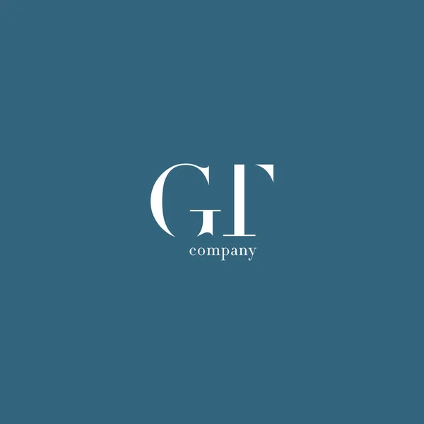 G & T Letters Logo — Stock Vector