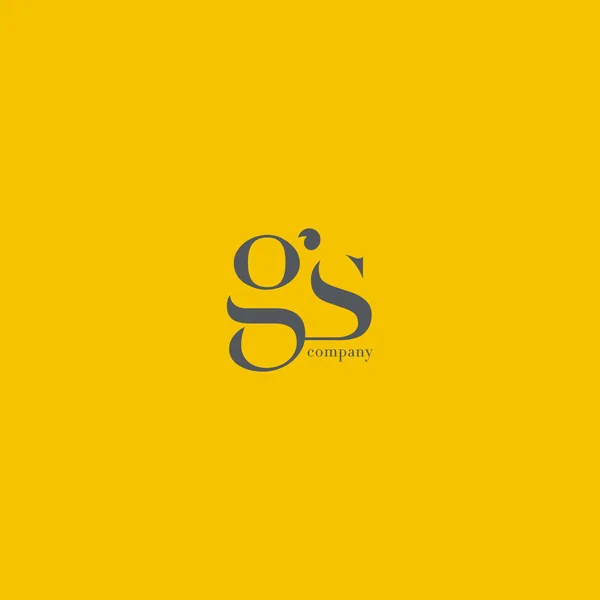 G & S Letters Logo — Stock Vector