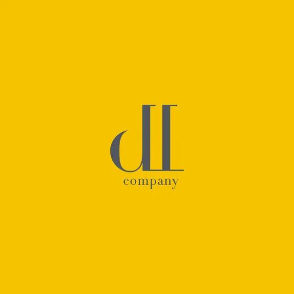 D idealna L list Logo — Wektor stockowy