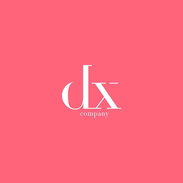 D & X bokstäver logotyp — Stock vektor