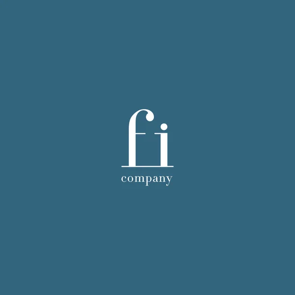 Логотип літер F & I — стоковий вектор