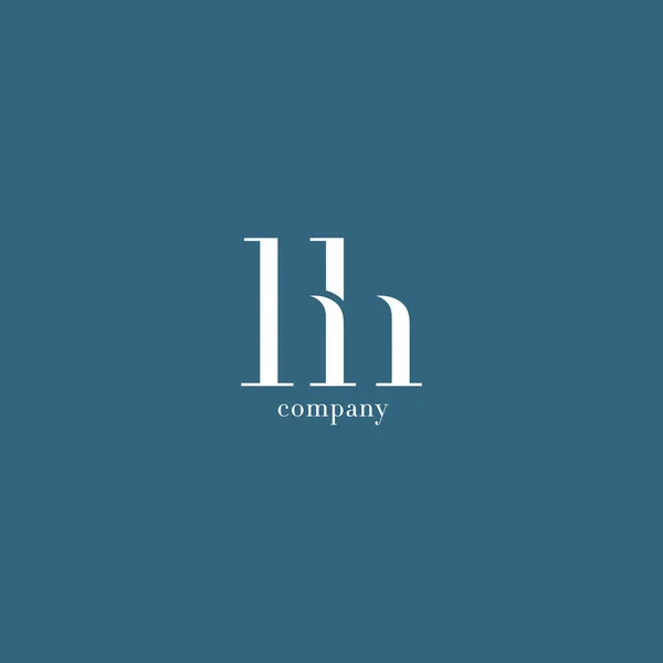 Logo delle lettere H & H — Vettoriale Stock