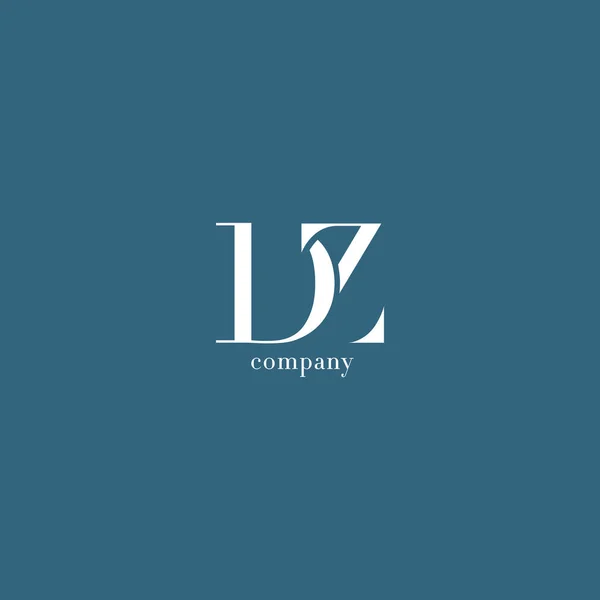 Logo delle lettere D & Z — Vettoriale Stock