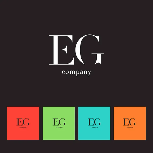 E & G 편지 로고 — 스톡 벡터