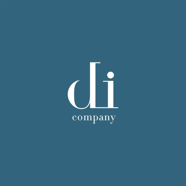 D & ik Letters Logo — Stockvector