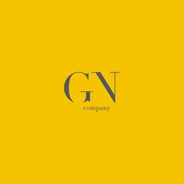 G ve N harfleri Logo — Stok Vektör