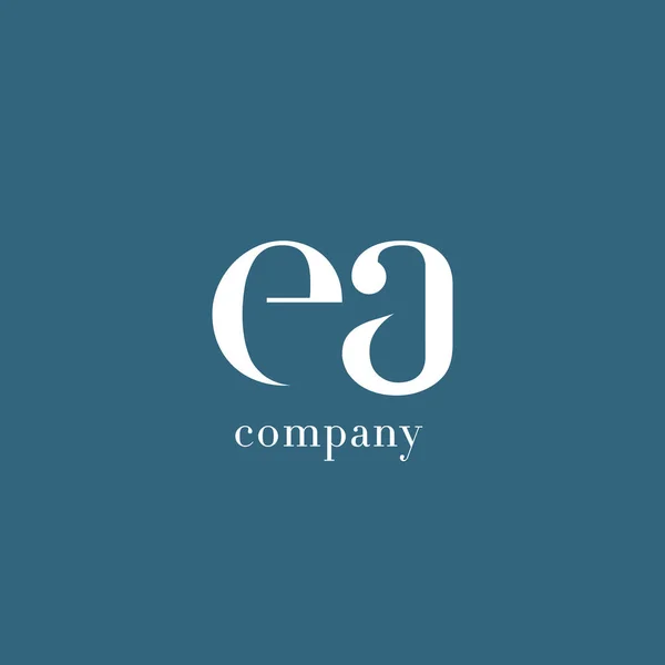 E & A Lettres Logo — Image vectorielle