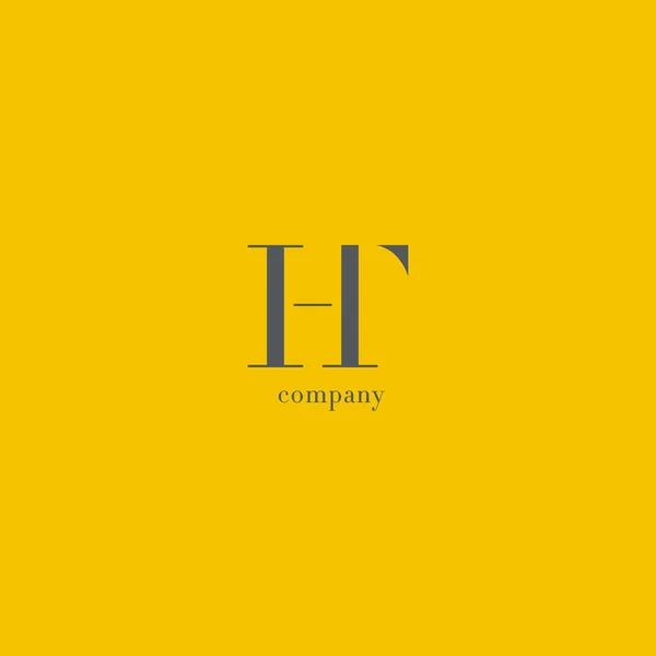 Logotipo de letras H & T — Vector de stock