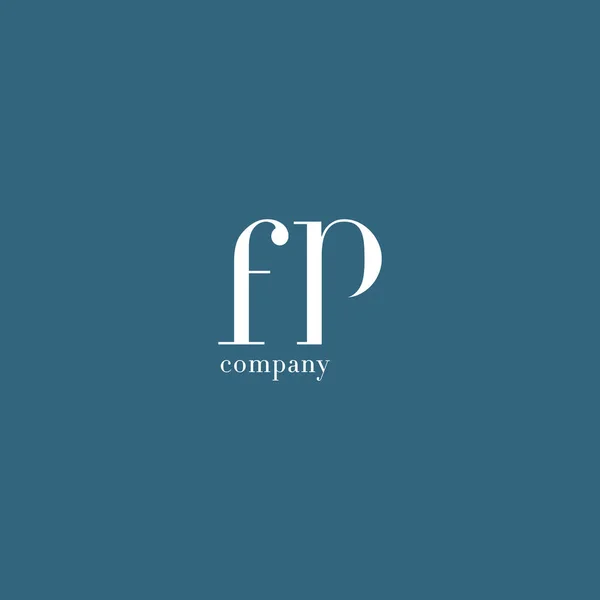 F & λογότυπο γράμματα P — Διανυσματικό Αρχείο
