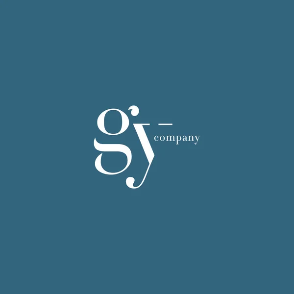 G & Y Letters Logo — Stock Vector