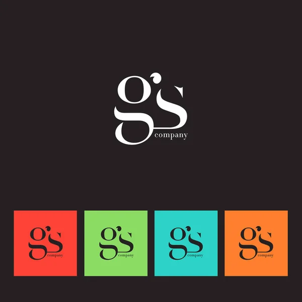 G & S Letters Logo — Stock Vector