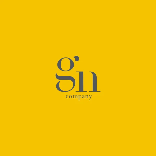 G & N Letters Logo — Stock Vector
