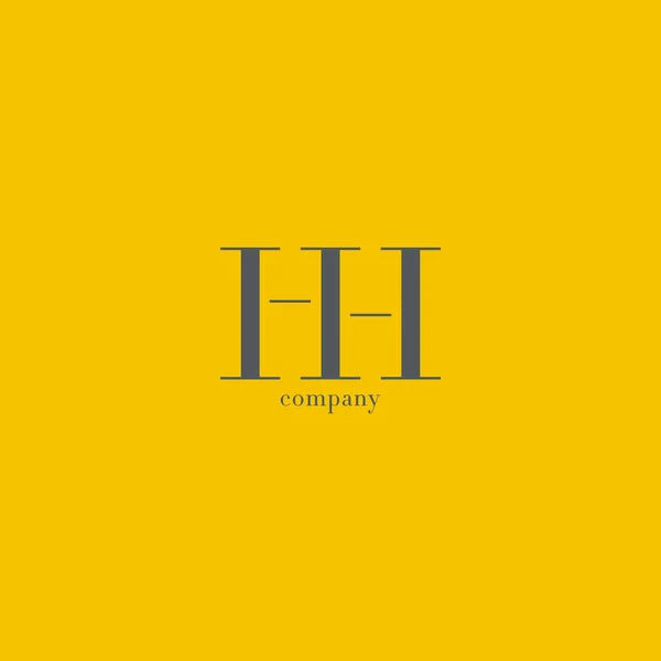 Logotipo de letras H & H — Vector de stock