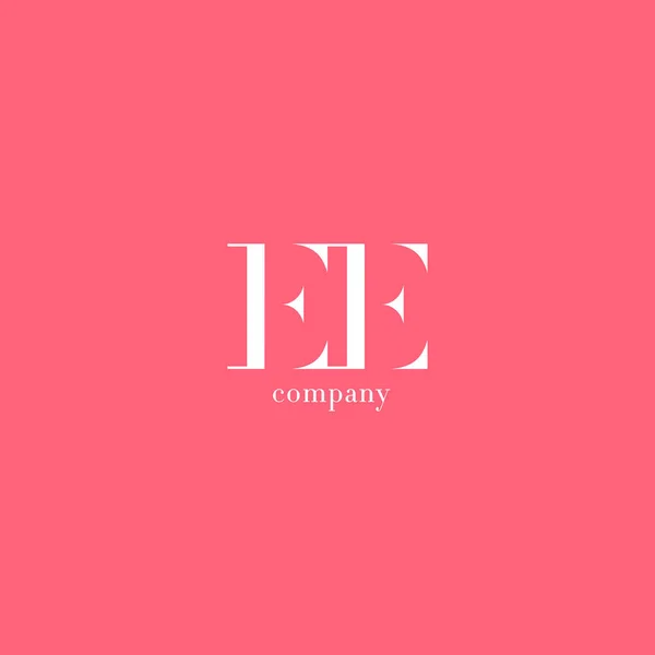 E & E Letters Logo — стоковий вектор