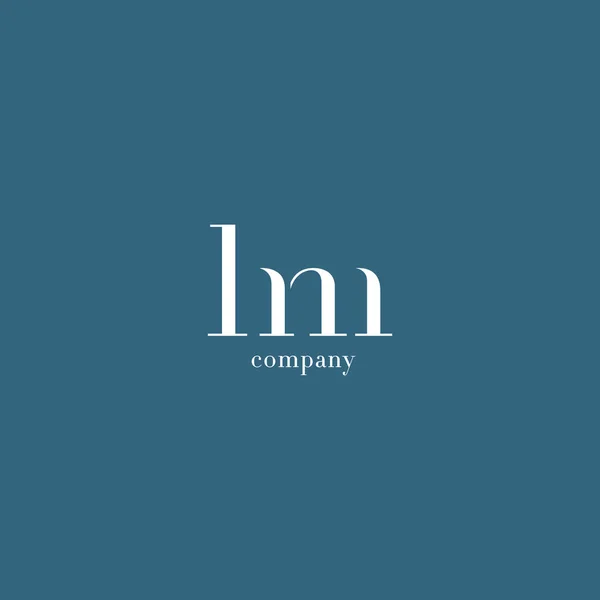 H & M bokstäver logotyp — Stock vektor