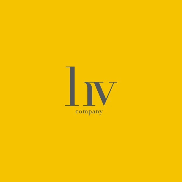 H & V Letters Logo — Stock Vector