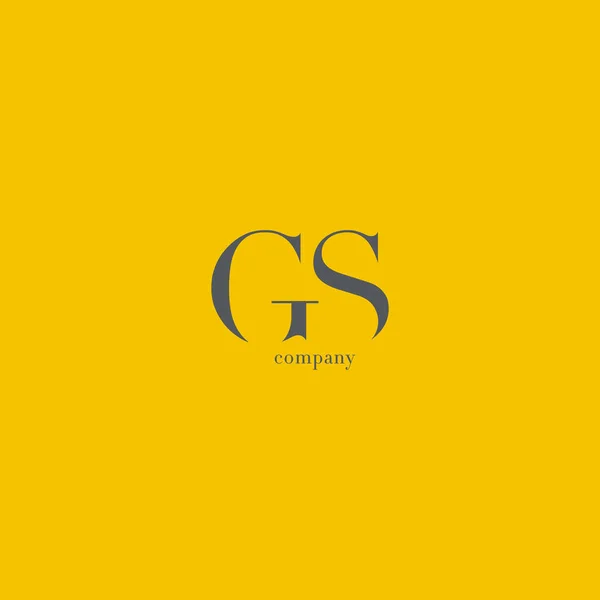 G & S Letters Logo — Stock Vector