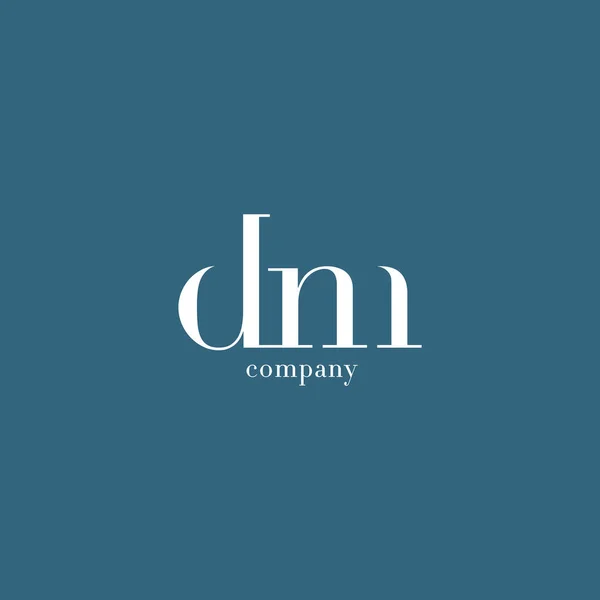 Logo delle lettere D & M — Vettoriale Stock